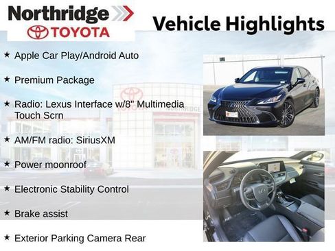 Used 2024 Lexus ES 350 w/ Premium Package image 2