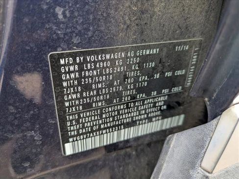 Used 2015 Volkswagen Tiguan SE AWD/4WD image 17