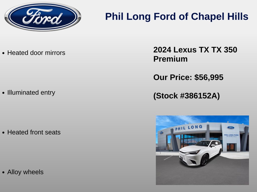Used 2024 Lexus TX 350 AWD w/ Technology Package image 43