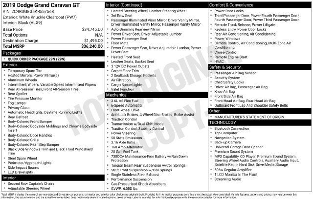 Used 2019 Dodge Grand Caravan GT FWD image 10