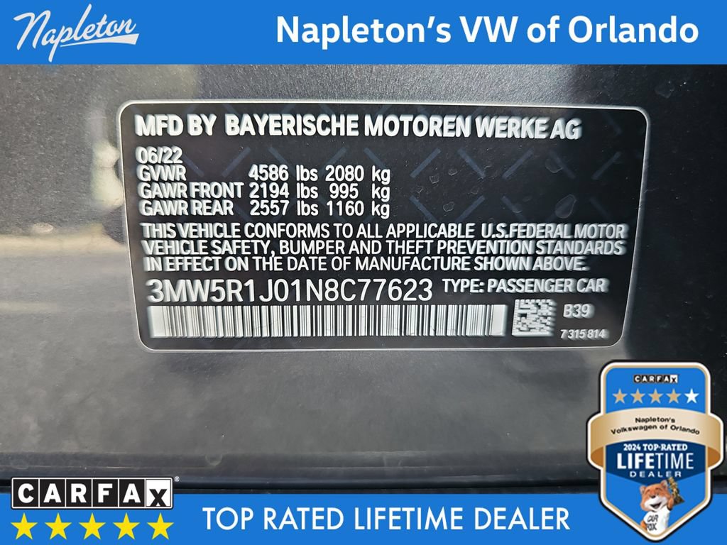 Used 2022 BMW 330i Sedan w/ Premium Package 2 RWD image 36
