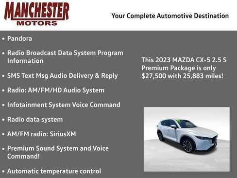 Used 2023 MAZDA CX-5 AWD 2.5 S w/ Premium Package image 2