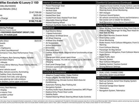 New 2025 Cadillac Escalade IQ Luxury 2 AWD/4WD image 9