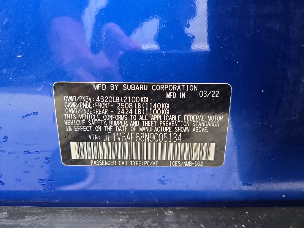 Used 2022 Subaru WRX Premium AWD/4WD image 30