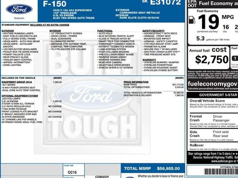 Used 2025 Ford F150 XLT w/ Equipment Group 301A Standard image 2