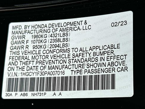 Used 2023 Honda Accord EX image 31