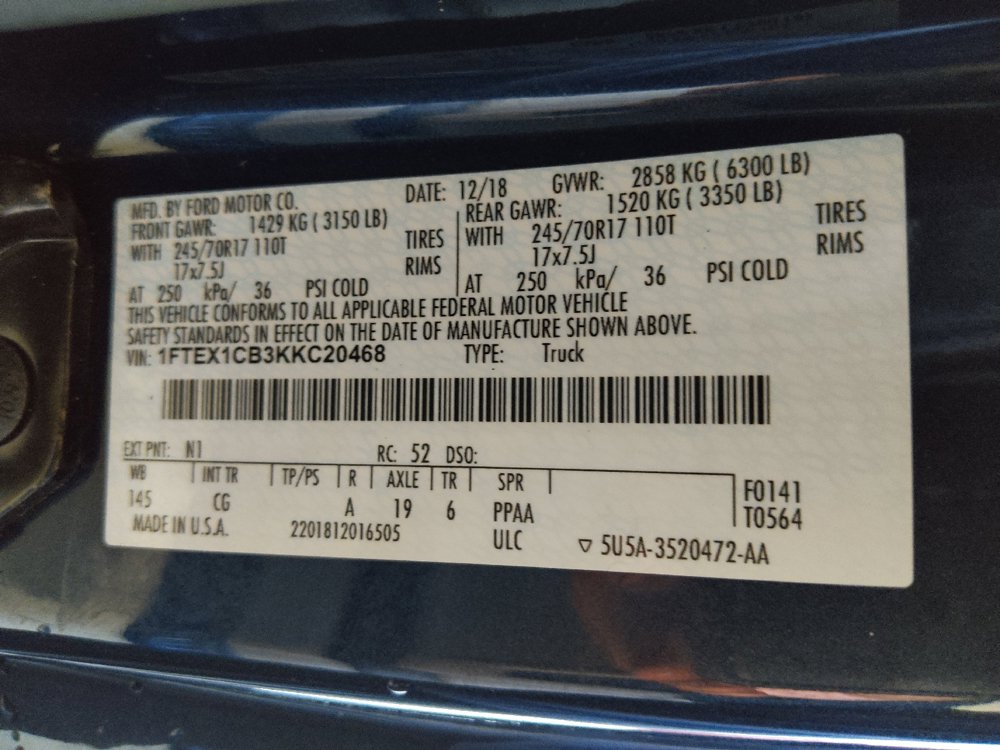 Used 2019 Ford F150 XL w/ Equipment Group 101A Mid RWD image 33