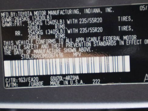 Used 2021 Toyota Highlander XSE image 38