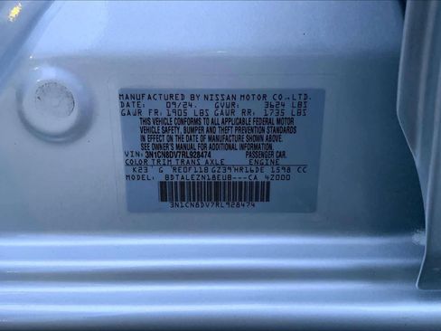 Used 2024 Nissan Versa S w/ Trunk Package image 30