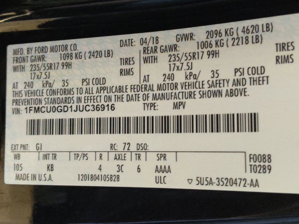 Used 2018 Ford Escape SE FWD image 33