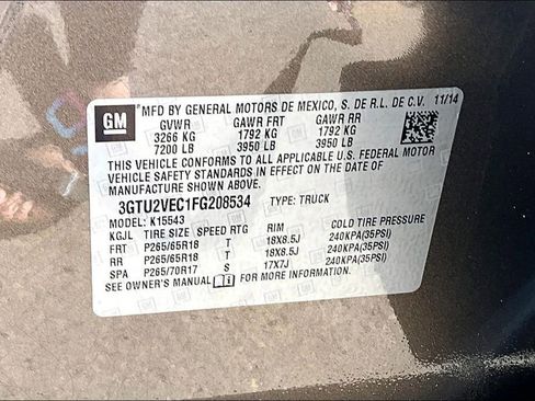 Used 2015 GMC Sierra 1500 SLT w/ Driver Alert Package AWD/4WD image 34