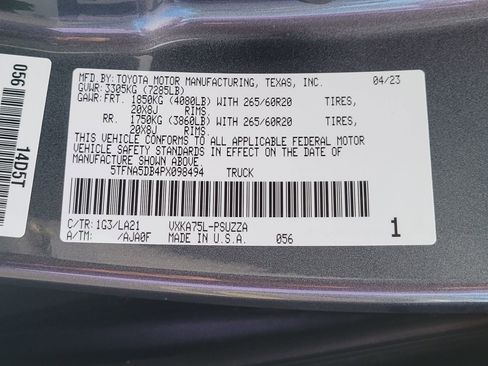 Used 2023 Toyota Tundra Platinum AWD/4WD image 16