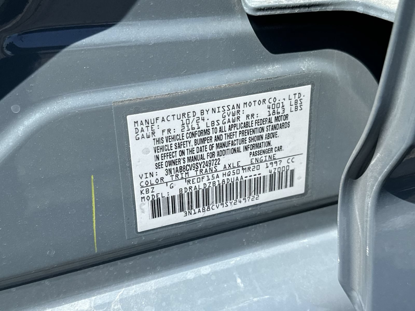 Used 2025 Nissan Sentra SV w/ All-Weather Package FWD image 36