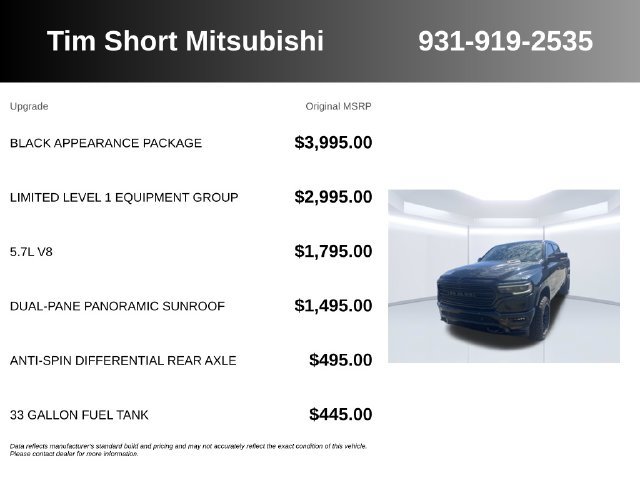 Used 2020 RAM 1500 Limited w/ Black Appearance Package AWD/4WD image 7