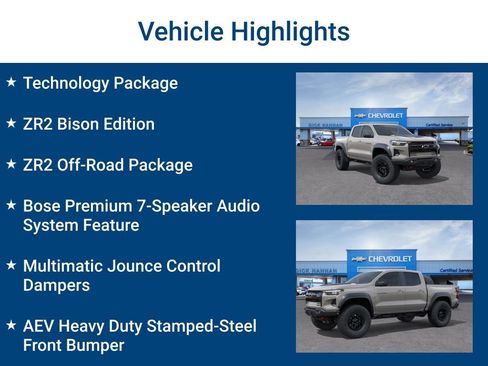 New 2026 Chevrolet Colorado ZR2 w/ ZR2 Bison Edition AWD/4WD image 3