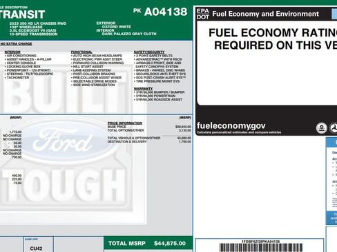 Used 2023 Ford Transit 350 w/ Interior Upgrade Package image 7