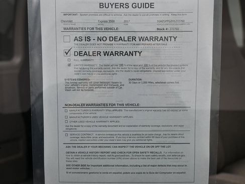 Used 2017 Chevrolet Express 3500 LT w/ LT Preferred Equipment Group image 30