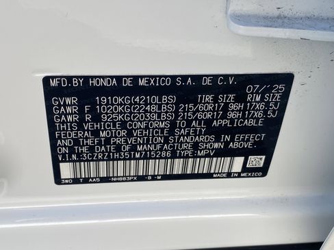 Certified 2026 Honda HR-V LX image 29