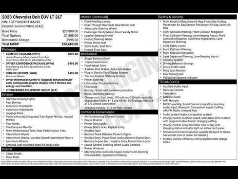 Used 2023 Chevrolet Bolt EUV LT w/ Comfort Package FWD image 32