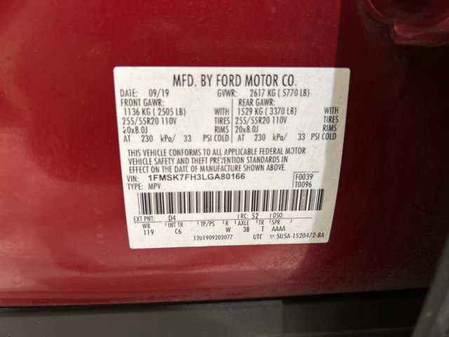 Used 2020 Ford Explorer Limited RWD image 32