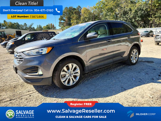 Used 2021 Ford Edge Titanium w/ Cargo Accessory Package FWD image 1