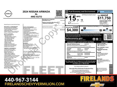 Used 2024 Nissan Armada SL image 2