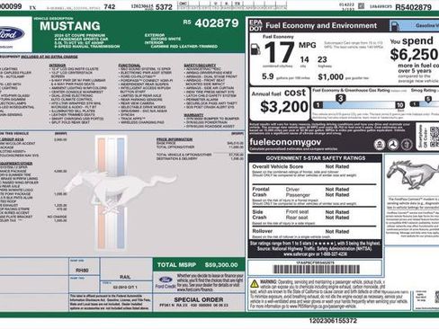 Used 2024 Ford Mustang GT Premium w/ GT Performance Package RWD image 2