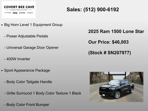 New 2025 RAM 1500 Lone Star AWD/4WD image 24