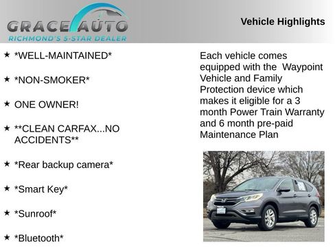 Used 2015 Honda CR-V EX image 2
