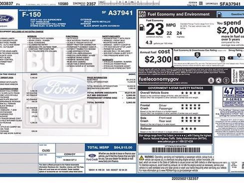 Certified 2025 Ford F150 XLT w/ Equipment Group 302A MID AWD/4WD image 16