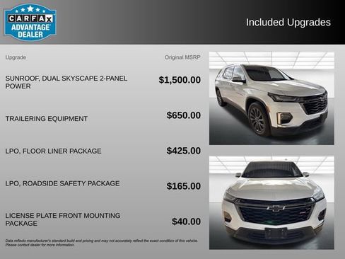 Used 2023 Chevrolet Traverse RS w/ LPO, Floor Liner Package image 3