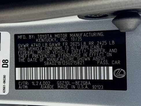New 2025 Lexus ES 350 w/ Premium Package image 24