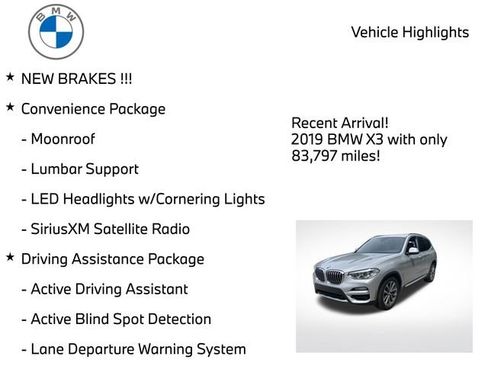Used 2019 BMW X3 xDrive30i w/ Premium Package AWD/4WD image 4