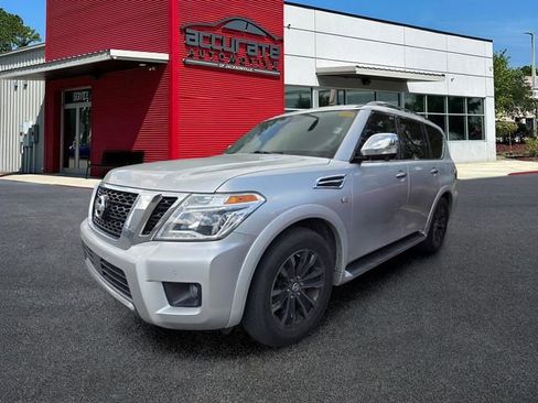 Used 2020 Nissan Armada Platinum w/ Captain's Chairs Package RWD image 1