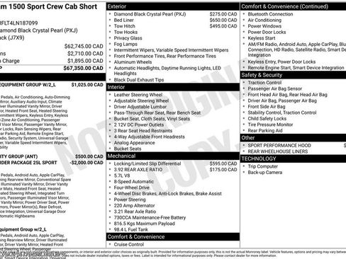 Used 2020 RAM 1500 Sport w/ Level 2 Equipment Goup w/2_L AWD/4WD image 2