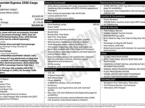 Used 2017 Chevrolet Express 2500 Extended image 5