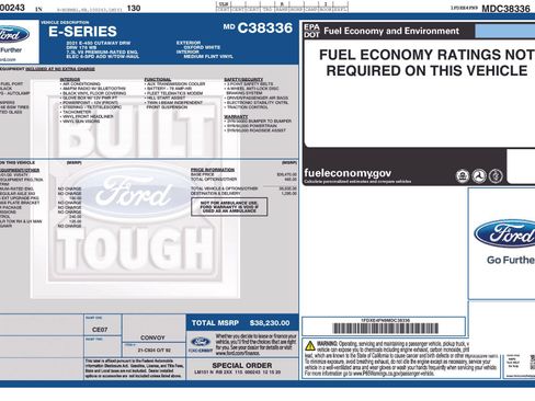 Used 2021 Ford E-450 and Econoline 450 Super Duty RWD image 3