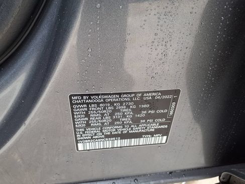 Used 2022 Volkswagen Atlas SEL AWD/4WD image 36