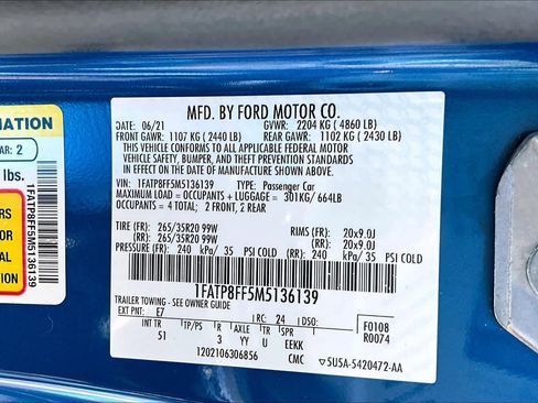 Used 2021 Ford Mustang GT Premium w/ Equipment Group 401A image 30