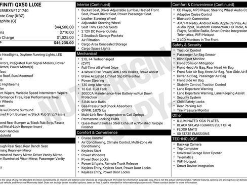 Used 2022 INFINITI QX50 Luxe image 29