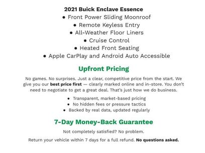 Used 2021 Buick Enclave Essence w/ Sound and Sites Package
