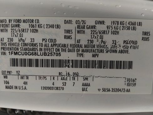 Used 2020 Ford Escape SE FWD image 33