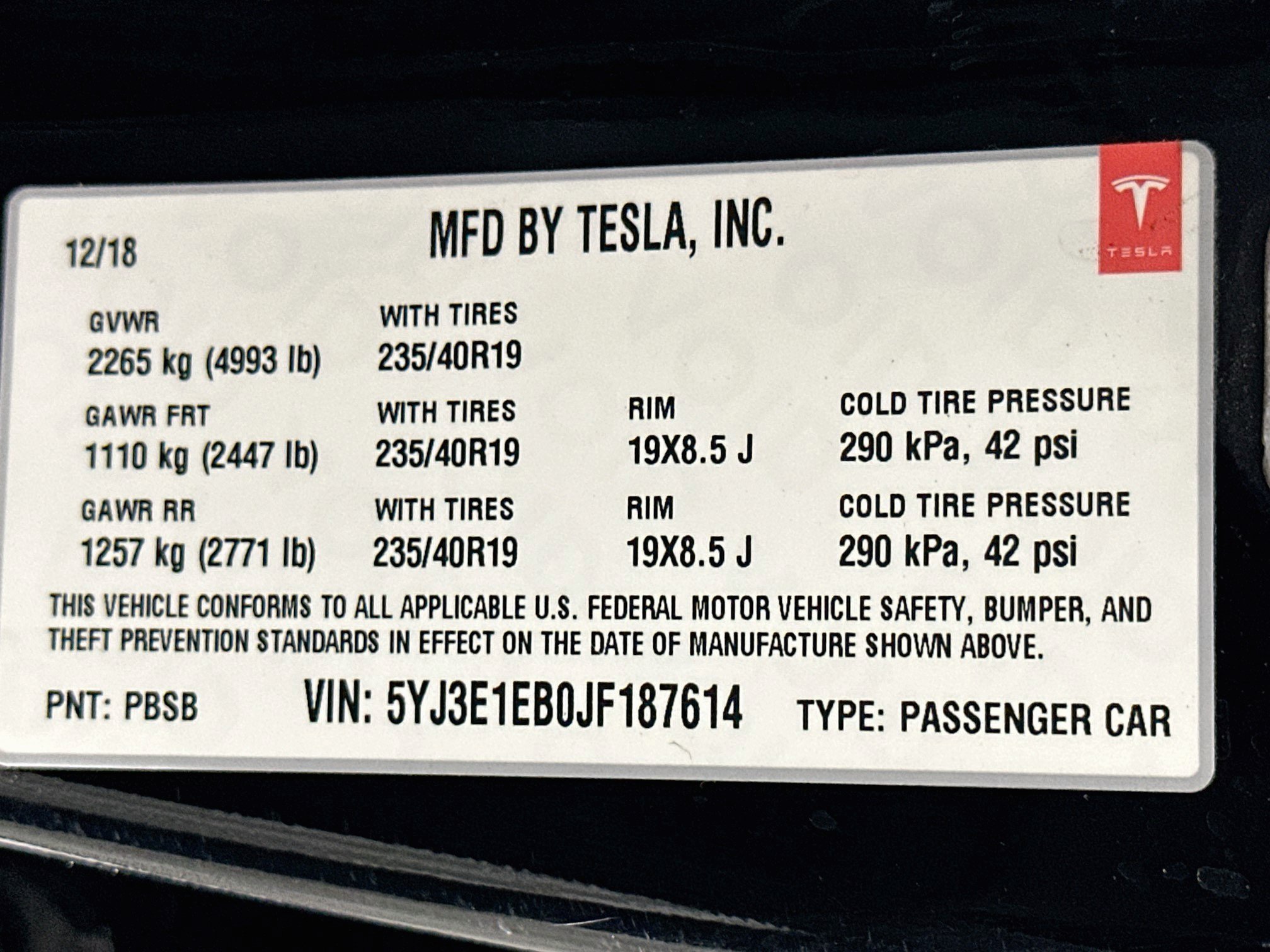Used 2018 Tesla Model 3 Long Range AWD/4WD image 12