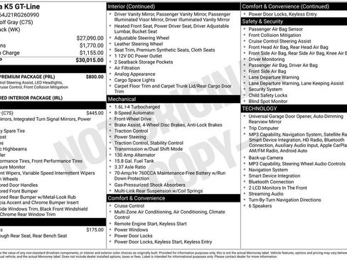 Certified 2024 Kia K5 GT-Line w/ GT-Line Premium Package FWD image 29