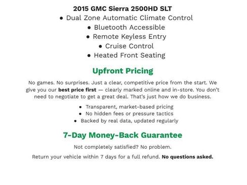 Used 2015 GMC Sierra 2500 SLT AWD/4WD image 1