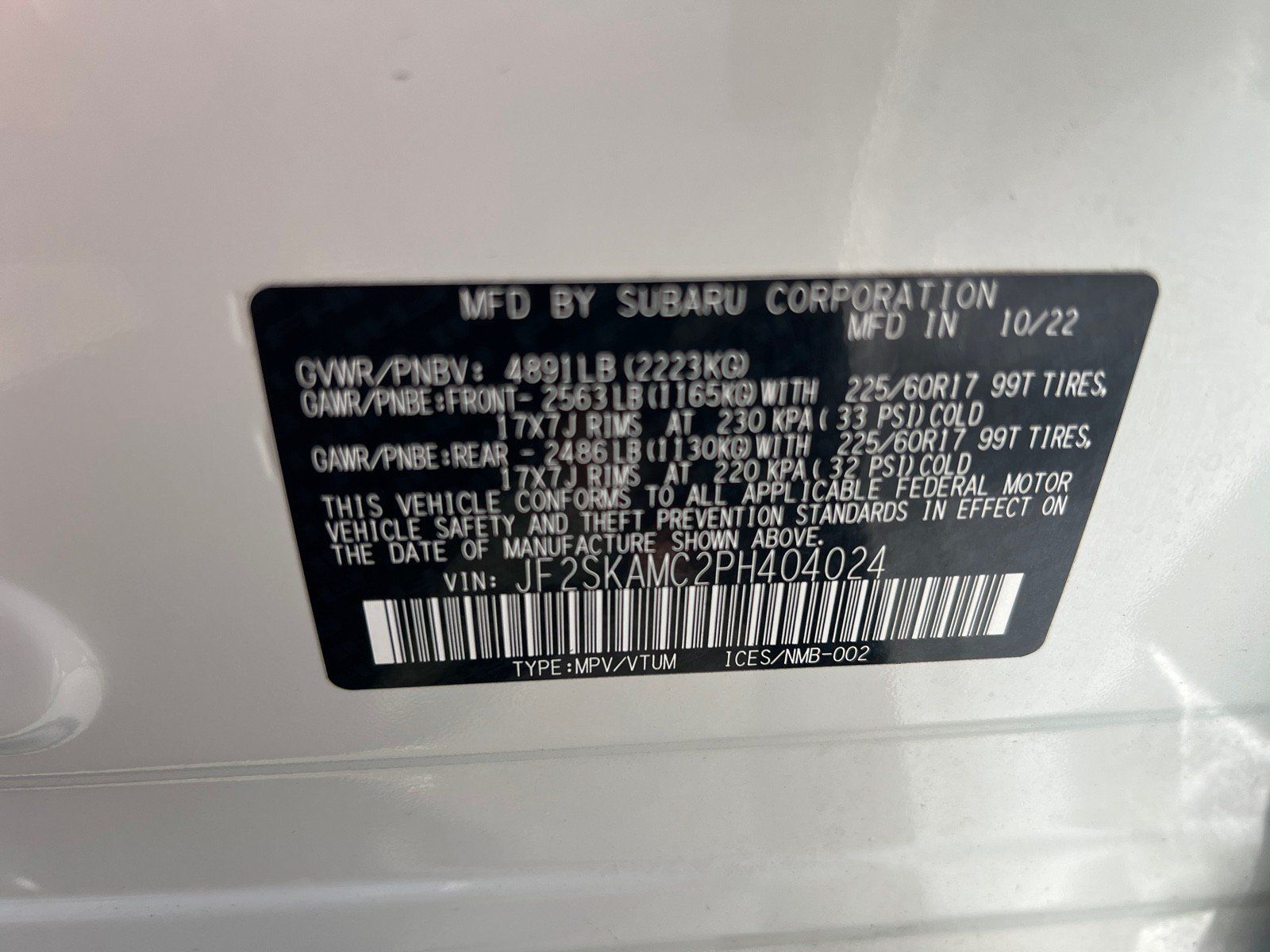 Certified 2023 Subaru Forester Wilderness AWD/4WD image 16