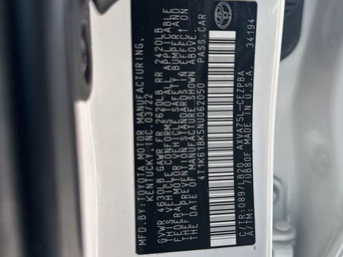 Used 2022 Toyota Camry XSE w/ Navigation Package image 35