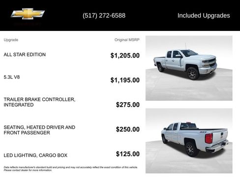 Used 2017 Chevrolet Silverado 1500 LT w/ All Star Edition AWD/4WD image 5