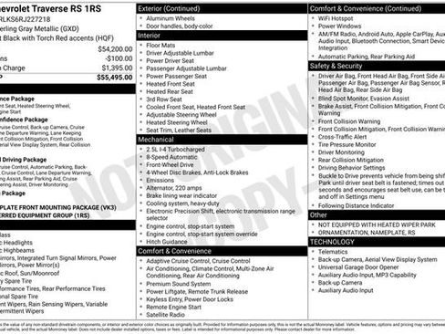 Used 2024 Chevrolet Traverse RS image 7