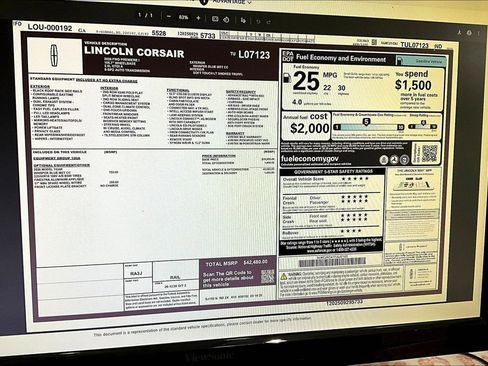 New 2026 Lincoln Corsair Premiere image 14